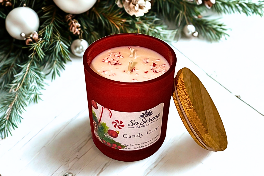 Candy Cane – 14 oz Candle